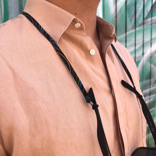 Farbenfrohe Brillenkette für Lese- und Sonnenbrillen: Rutschfestes Accessoire für Alltag und Reisen - Khala