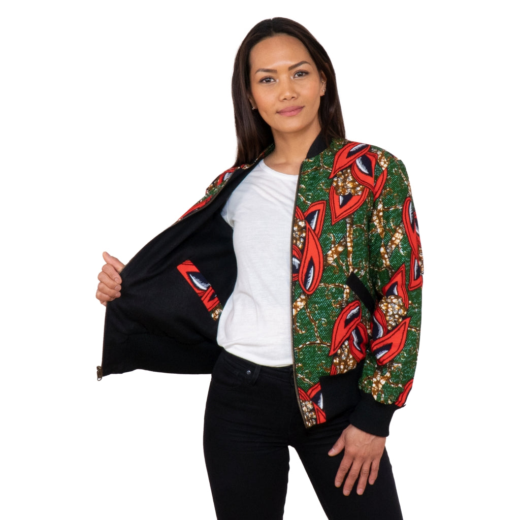Women's reversible jacket 'Masamba'