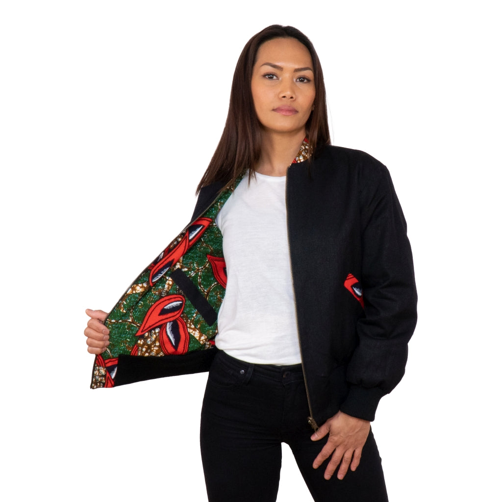 Women's reversible jacket 'Masamba'