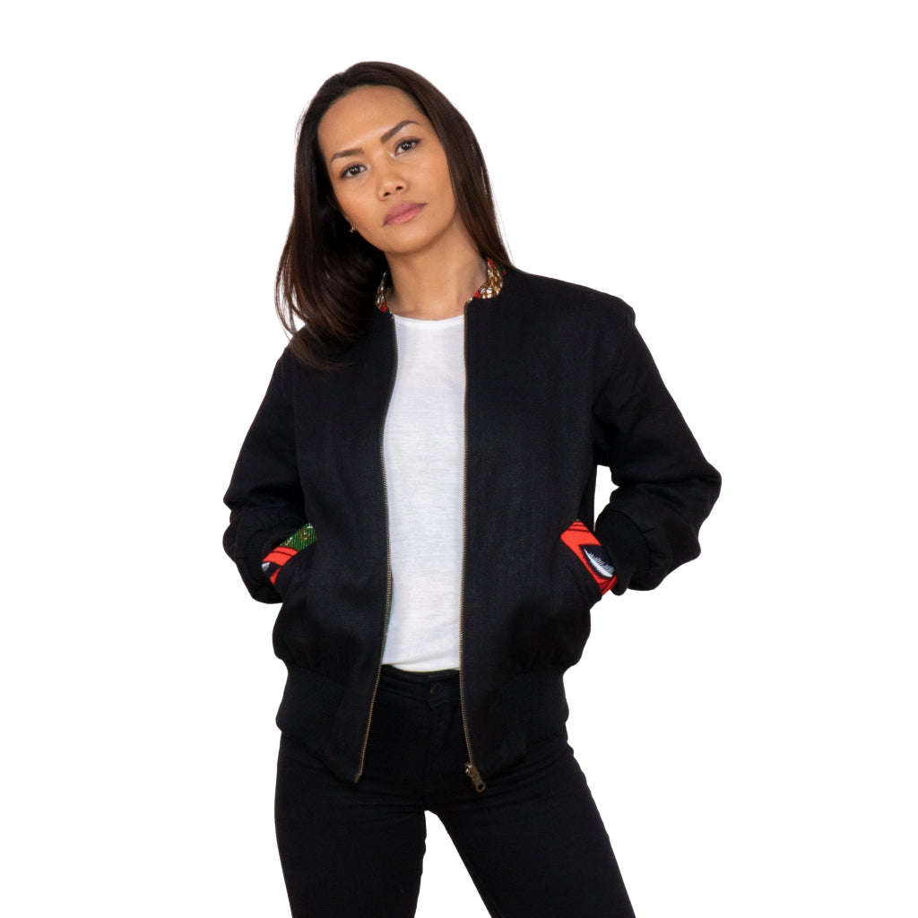 Women's reversible jacket 'Masamba'