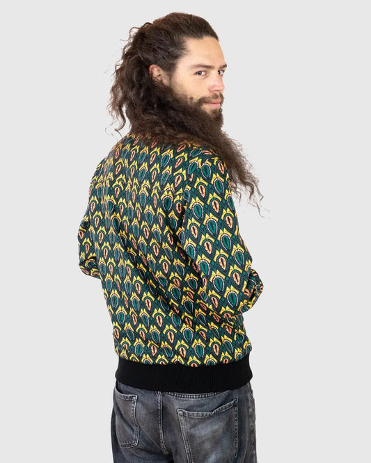 Bomberjacke Herren 'Peacock' - Bio - Baumwolle - Khala