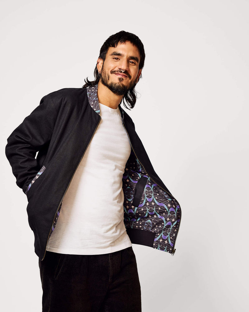 Wendejacke Herren 'African Skywater' – Hanf & Bio-Baumwolle - Khala