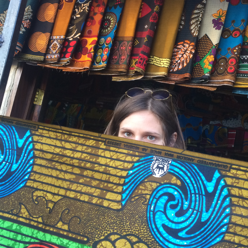 Chitenge Stoffe Malawi mit Melanie Rödel