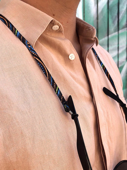 Farbenfrohe Brillenkette für Lese - und Sonnenbrillen: Rutschfestes Accessoire für Alltag und Reisen - Khala