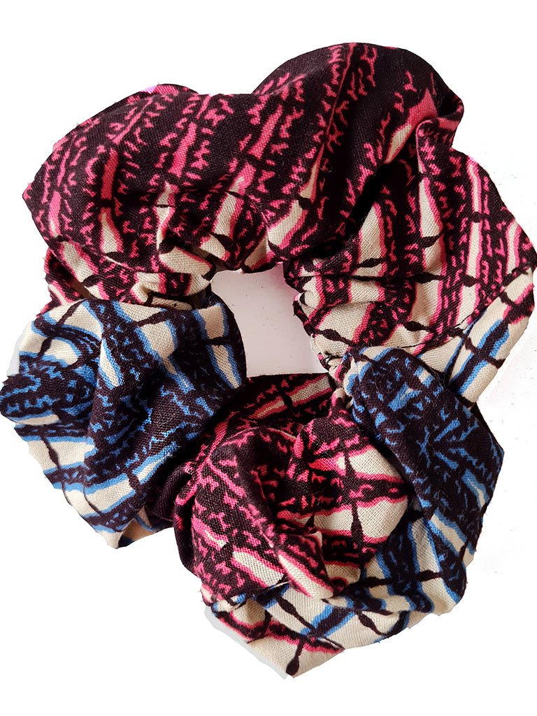 Stylische Baumwoll Schrunchies | Verschiedene Muster - Khala