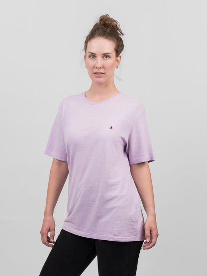 Atmungsaktives Hanf-T-Shirt in Flieder, Creme oder Seafoam für Frauen - Khala
