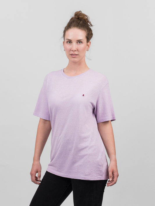 Atmungsaktives Hanf-T-Shirt in Flieder, Creme oder Seafoam für Frauen - Khala