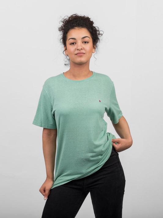 Atmungsaktives Hanf-T-Shirt in Flieder, Creme oder Seafoam für Frauen - Khala