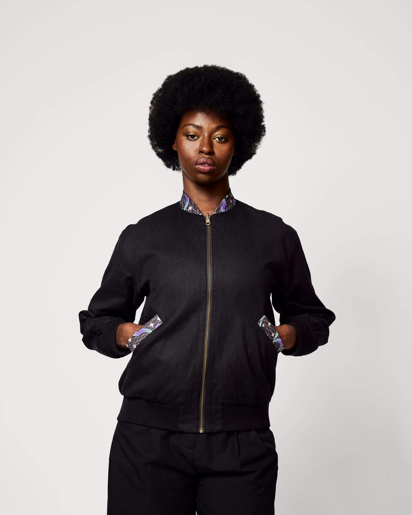 Wendejacke Damen 'African Skywater' – Hanf & Bio-Baumwolle - Khala