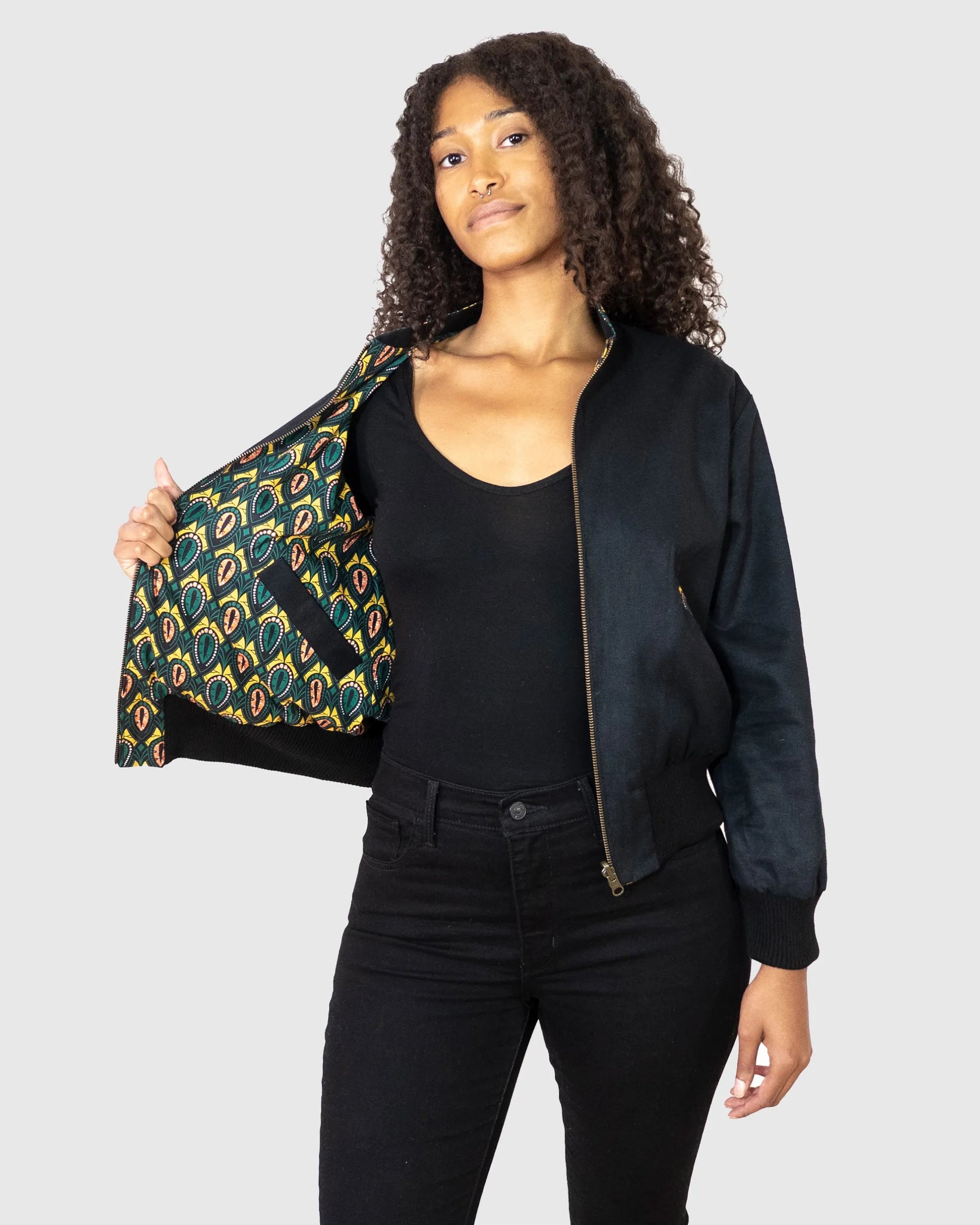 Wendejacke Damen 'Peacock' - Bio - Baumwolle - Khala