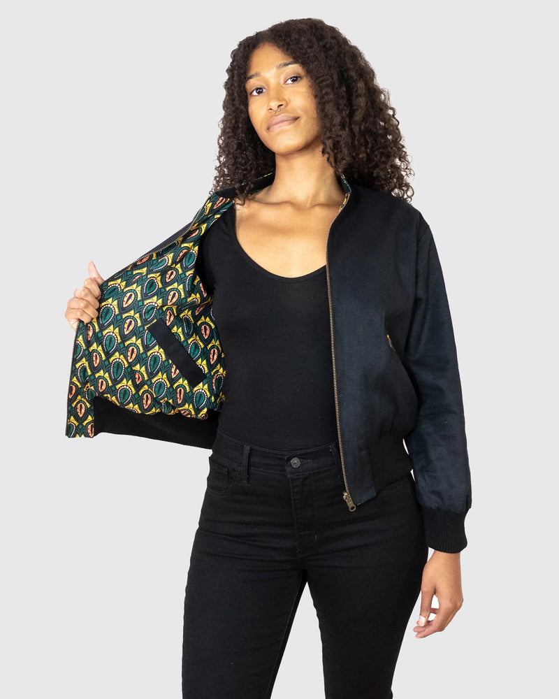 Wendejacke Damen 'Peacock' - Bio - Baumwolle - Khala