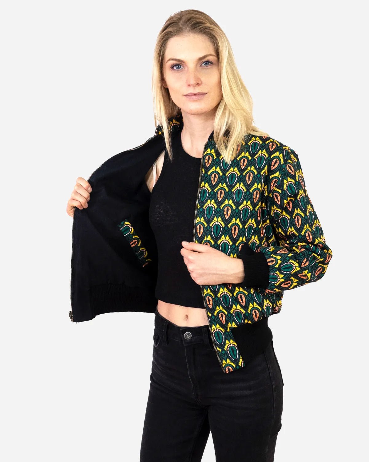 Wendejacke Damen 'Peacock' - Bio - Baumwolle - Khala