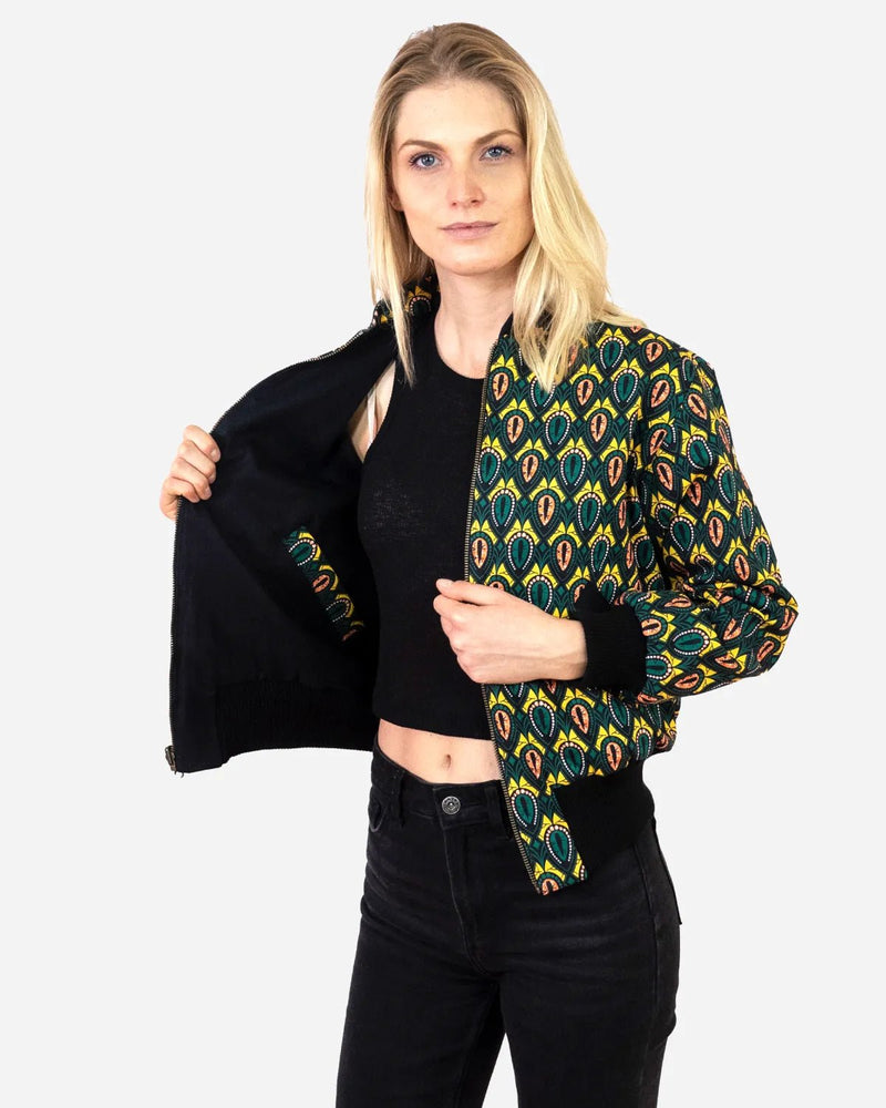 Wendejacke Damen 'Peacock' - Bio - Baumwolle - Khala